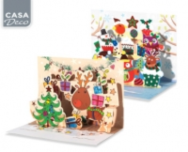 CASA Deco Weihnachtskarten, 3 Stück