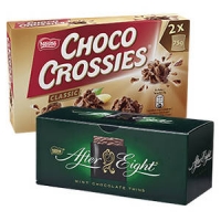 Real  Nestlé Choco Crossies, Choclait Chips oder After Eight