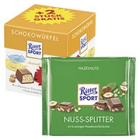 Real  Ritter Sport Schokolade oder Schokowürfel