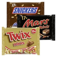 Real  Mars-, Snickers-, Twix-, Bounty oder MilkyWay-Minis