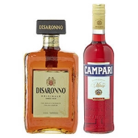 Real  Campari Bitter oder Disaronno Amaretto