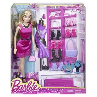 Real  Barbie Puppe mit Schuhkollektion