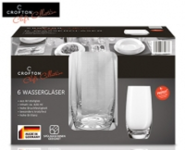 CROFTON® Chefs Collection 6 Wassergläser