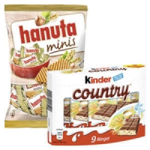 hanuta minis oder kinder country 1.49&nbsp;&euro;