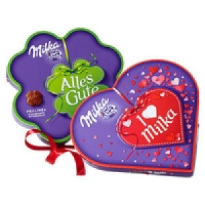 love Milka Geschenkherz, Alles Gute oder Kleines Dankesch&ouml;n Pralin&eacute;s 2.99&nbsp;&euro;