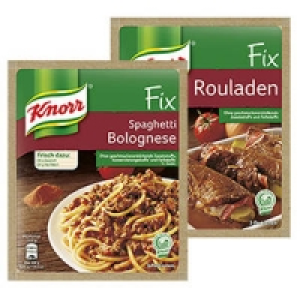 Knorr Fix für Spaghetti Bolognese oder für Rouladen 0.49 €