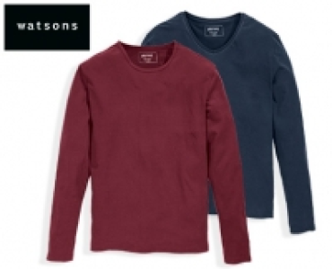 watsons Langarmshirts, Basic, 2 Stück