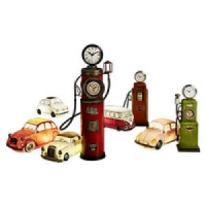 Deko-Uhr Tankstelle