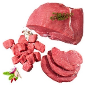 Frische Kalbsschnitzel, Kalbsbraten oder Kalbsgulasch