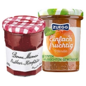 Bonne Maman Konfit&uuml;re oder Zuegg Einfach fruchtig Frucht-Aufstrich