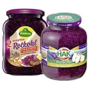 K&uuml;hne Rotkohl Fix & Fertig oder HAK Rotkohl mit Apfelst&uuml;ckchen