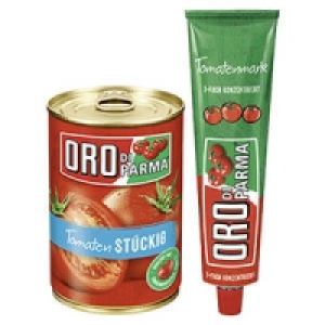 Oro di Parma Tomaten st&uuml;ckig, passiert, Pizzasauce oder Tomatenmark