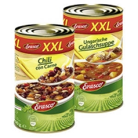 Real  Erasco XXL-Ungarische Gulaschsuppe oder XXL-Chilli con Carne