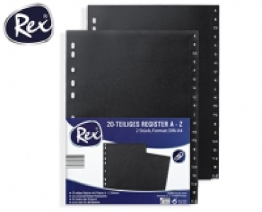Rex®Kunststoff-Register, DIN A4 1.29 €