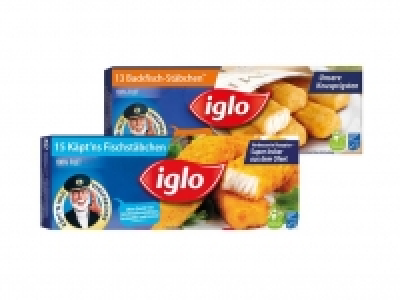Iglo 15 Fischstäbchen/13 Backfisch-Stäbchen 1.99 €