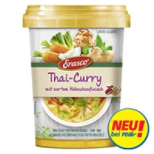 Erasco Suppe Thai-Curry mit zartem H&auml;hnchenfleisch oder Tomaten-Suppe