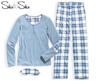 Aldi Süd  Skin to Skin Pyjama mit Schlafmaske