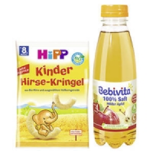 Bebivita Saft oder HiPP Hirse-Kringel