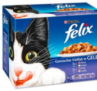 Penny  FELIX Katzennahrung im Multipack 10 x 100-g-Packung