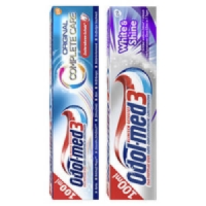 Odol-med 3 Zahncreme White & Shine, Samtweiß oder Complete Care 1.99 €