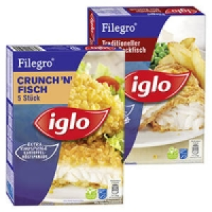 Iglo Filegro Crunch N Fisch oder Ofen-Backfisch