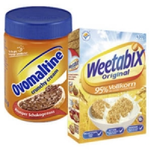 weetabix Englisches Weizenfr&uuml;hst&uuml;ck oder Ovomaltine crunchy cream