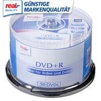 Real  DVD+R oder DVD-R Rohlinge