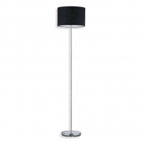 Roller  Stehlampe - schwarz-nickel matt - Metall