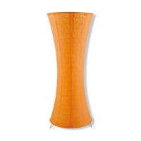 Roller  Stehlampe - orange - Papierschirm - Metallgestell