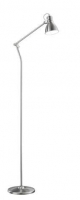 Roller  Stehlampe - Nickel matt - mit Fußschalter - 140 cm Höhe
