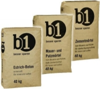 Estrich-Beton, Mauer- und Putzm&ouml;rtel, Zementm&ouml;rtel
