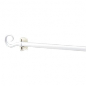 Scheibengardinenstange - weiß - Kringel - 85 - 150 cm 2.49 €