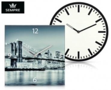 SEMPRE Glaswanduhr