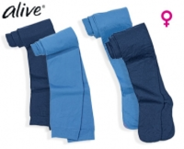 alive®Mädchen-Feinstrumpfhosen oder -Leggings, 2 Stück