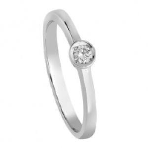 Ring, 585er Wei&szlig;gold mit Brillant 699.00&nbsp;&euro;