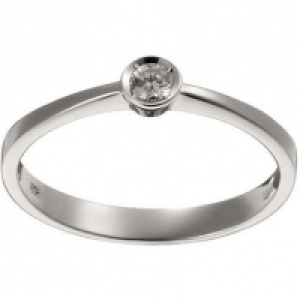 Ring, 585er Wei&szlig;gold mit Brillant 499.00&nbsp;&euro;