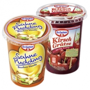 Dr. Oetker Sahnepudding oder Grütze versch. Sorten, jeder 500-g-Becher 1.69 €