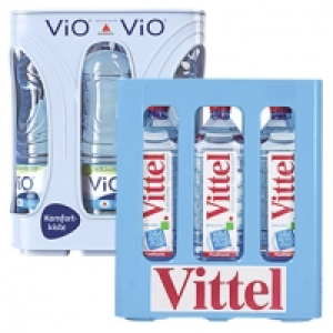 Real  Vittel oder Vio Medium, Still 6 x 1,5 Liter, jeder Kasten/jede Packung