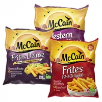 Real  McCain 1-2-3 Frites 750 g Frites Deluxe und Western 600 g oder Smiles 