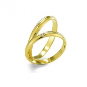 Rauschmayer Trauring-Set 08122 Zoll, Gelbgold