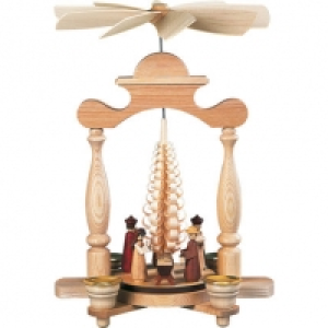 Erzgebirge Müller Pyramide Christi Geburt, Spanbaum, 1-stöckig