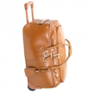 Brics Life Pelle Rollenreisetasche 55 cm, cognac