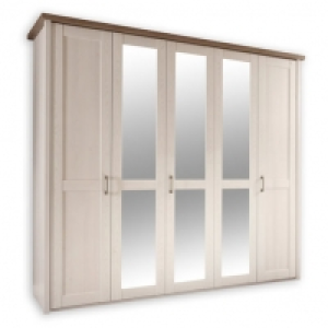 Drehtürenschrank LUCA - Pinie weiß-Trüffel 499.99 €