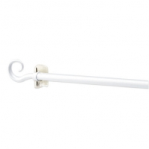Scheibengardinenstange - weiß - Kringel - 85 - 150 cm 2.49 €