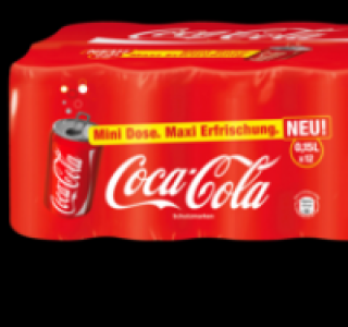 COCA-COLA Mini Dose 12 x 0,15-Liter-Dose 3.49 €