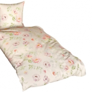 Estella Jersey-Bettwäsche Blumen, creme