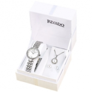 Rivado Geschenkset Damenuhr mit Kette und Ohrsteckern RILA-60665 Zoll
