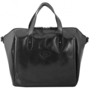 The Bridge Sfoderata Luxe Donna Henkeltasche Leder 34,5 cm, nero