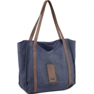 Sansibar Alize Schultertasche Leder 45 cm, ocean