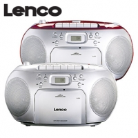 Real  Stereo-CD-Radio SCD-410 CD-Player, Kassettendeck, FM-Radio Netz- und B
